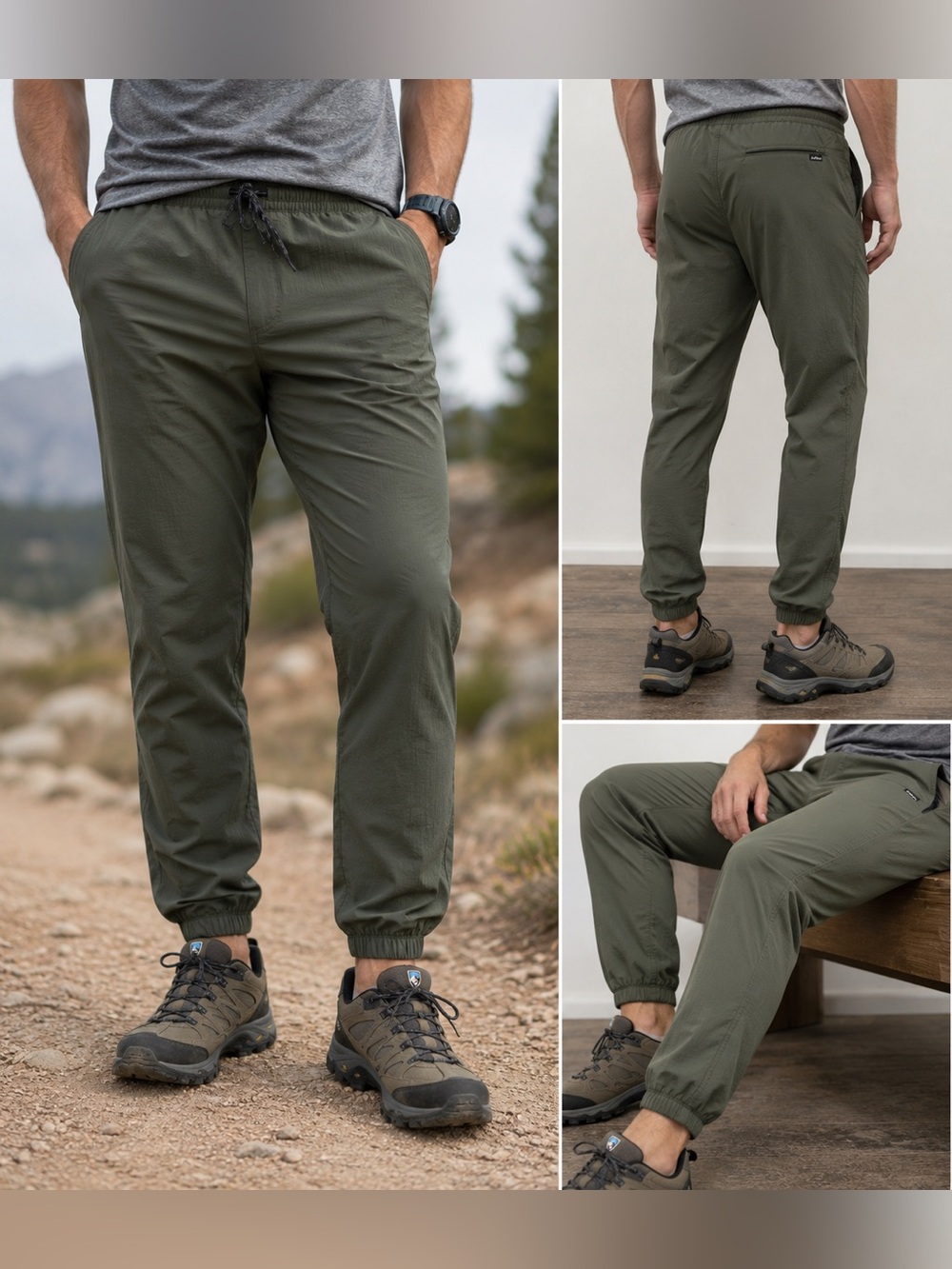 Kuhl Suppressor Jogger Pants Men’s Small Olive Green Hiking Trail Stretch